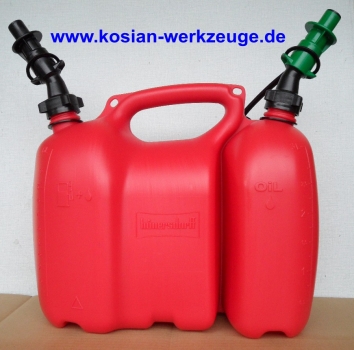 Hünersdorff Kombikanister Profi 6/3 mit Einfüllsystem für Benzin
